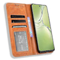 Miniatyrbillede 2 af 5: Til Oppo K12x 5G/ OnePlus Nord CE 4 Lite 5G Stand Case Magnetisk Lukning Læder Telefon Cover Brown