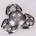 Miniatyrbillede 2 af 5: Senior Aluminiumoxid Metal Fidget Spinner Rustfrit Stål Messingbelægning Diamantpolering 606 Lydløs Leje Finger Fidget Gyro Champagne gold