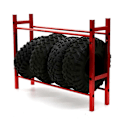 Pikkukuva 4 / 5: Uusi 1/10 mittakaavan 1.9 2.2 vanteen rengasvarastoteline RC Crawlerille -4 Axial SCX10 D90 D110 RC-autolle, musta
