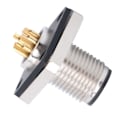 Miniatyrbillede 5 af 5: Vandtæt Konnektor 8 Pin Firkantet Flange M12 Gevind Kabel Aviation Socket M12HP8