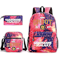 Miniatyrbild 1 av 5: Guardians Of The Galaxy 3-pack Ryggsäckar Cartoon Barn Pojkar Flickor Skolväska Lättvikts Studenter Vattentät Kapacitet Mochilas style 34