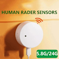 Miniatyrbillede 4 af 5: WIFI Mennesketilstedeværelsessensor Detektor Radar Bølge Detektionssensor til Hjemmesikkerhed Tuya Menneskekrop Eksisterer Sensor 5.8G