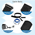 Miniatyrbild 5 av 5: Justerbart simträningsbälte för pool, motståndsband för simning i pool, simträningsbälte för poolhängning, bungee-motståndsband för simning -h