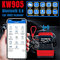 Miniatyrbild 1 av 5: KW905 V1.5 OBD2 Skanner Bluetooth 5.0 för Android/IOS Bil Diagnostikverktyg Felkodsläsare B