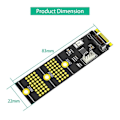 Miniatyrbillede 4 af 5: NGFF(M.2) Key B+M /B til SATA 2.5 Tommer Adapter