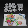Miniatyrbillede 2 af 5: Skærende udstansningsform, sommerfugl, blomsterstil, genanvendelig håndværksprægning, stanseskabelon til hjemmet