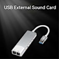 Miniatyrbilde 3 av 5: USB Ekstern Lydkonverter Eksternt Lydkort 5.1 Kanal Hodetelefonadapter Lydkort SPDIF for PC Datamaskin