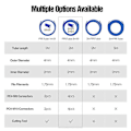 Miniatyrbilde 3 av 5: Bowden Slange Kit, PTFE-slange for 1.75 mm Filament, med PC4-M10 og PC4-M6 Fittings, Kutter B