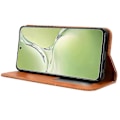 Miniatyrbild 3 av 5: För Oppo K12x 5G/ OnePlus Nord CE 4 Lite 5G Ställfodral Magnetisk Stängning Läder Telefonskal Brown