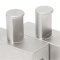 Miniatyrbillede 3 af 5: 2 stk. Dobbelt 1/0 Gauge til 1/0 Gauge Forstærker Input Reducer Nikkelbelagt Aluminium Legering Høj Effekt til Bil Audio