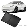 Miniatyrbilde 4 av 5: Solskjerm for frontrute, sammenleggbar, blokkerer UV-stråler, varmeisolasjon, solskjermbeskytter foran, erstatning for Tesla Model Y 2021-2023