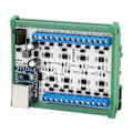 Pikkukuva 5 / 5: RJ45 - 8 RS485 Hub-muunnin TVS-ylijännitesuojalla 115200BPS Hub-kortti turvavalvontaan DC7?30V Hub-moduuli kotelolla