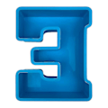 Miniatyrbillede 2 af 2: Alphabet Kagebageform Engelsk Bogstav Silikoneform 3d Alfabet Bogstav E