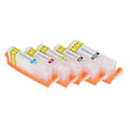 Miniatyrbilde 2 av 5: 5 stk. blekkpatron PGBK BK C M Y Jevn drift Gjenbrukbar skriverblekkpatron med permanent chip 580 581