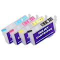 Miniatyrbilde 5 av 5: 4 Farge Blekkpatron med Permanent Chip Refill Utskriftsbokser Svart Cyan Magenta Gul T200XL1 T200XL2 T200XL3 T200XL4