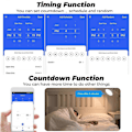 Miniatyrbilde 1 av 5: RF433 WiFi Smart Bryter Tuya 16A Lysbryter MiniHome Bryterrelé med Strømovervåking Smart Life APP Stemmestyring for Alexa, A