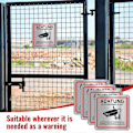 Miniatyrbild 4 av 5: Videoövervakningsskylt, Videoövervakning Privat Egendom, 15 X 15 cm Metall Varningsskylt Videoövervakning 4-pack