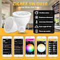 Miniatyrbild 4 av 5: GLEDOPTO 120 Grader 5W Zigbee APP Kontroll GU10 RGB+CCT LED Spotlight Lampa Glödlampa TSUNDEAU