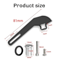 Miniatyrbild 5 av 5: Aluminiumlegering Sändare Ratt Trigger Enhands Kontroll Adapter för NB4 NB4+ NB4 PRO Röd