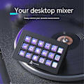 Miniatyrbilde 3 av 5: Akp153 Skrivebordskontroller Konsollpanel Programmering Hurtigtast 15-Tasters Tastatur Kablet PC Tilbehør for Windows-B