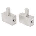 Miniatyrbillede 1 af 5: 2 stk. Dobbelt 1/0 Gauge til 1/0 Gauge Forstærker Input Reducer Nikkelbelagt Aluminium Legering Høj Effekt til Bil Audio