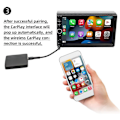 Pikkukuva 2 / 5: Carplay Ai Box Langallisesta CarPlaysta langattomaan Dongle-aktivaattoriin USB/Type-C-porttituki automultimediasoittimelle