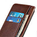 Miniatyrbillede 4 af 5: Til Xiaomi Redmi 13c Etui Split Læder Magnetisk Auto-absorberende Telefoncover Coffee