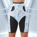 Miniatyrbild 1 av 4: Sömlösa Shapewear Damer Hög Midja Mageförminskande Trosor Sommar Is Silke Säkerhetsshorts Mage Rumplyft Kroppsformare C-Skin M