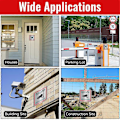 Miniatyrbild 3 av 5: Videoövervakningsskylt, Videoövervakning Privat Egendom, 15 X 15 cm Metall Varningsskylt Videoövervakning 4-pack