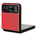 Miniatyrbilde 3 av 5: For Motorola Razr 40 5G PU Lær+PC Kortspor Deksel Litchi Tekstur Støtsikkert Telefondeksel-RedP20211224297 Red