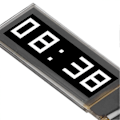 Miniatyrbillede 3 af 5: 4 stk. 0,91in Display Skærm Organisk Lysdiode SPI Interface 15PIN Display Modul Hvid