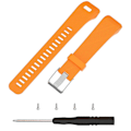 Pikkukuva 2 / 4: Pehmeä kellon ranneke asennustyökaluilla Garmin Vivosmart HR+/Approach X10/X40 -kelloille Orange
