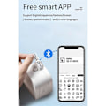 Miniatyrbillede 3 af 5: P12 Etiketmaskine Bluetooth Etiketprinter Understøtter Flere Materialeetiketter, med 4 Pakker Hvid Etikettape