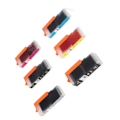 Miniatyrbillede 5 af 5: 250?251 Multi Farver Blækpatron Erstatning Inkjet Patroner Printertilbehør til PIXMA 6 Farver (BK BK C M Y GY)