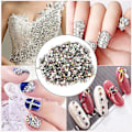 Miniatyrbild 4 av 5: 1440 st Rhinestones Glasstenar Flatback Kristall Nagelkonst Dekoration Smink Kläder Skor