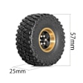 Miniatyrbillede 4 af 5: 4 stk. 1.0 Messing Hjulnav til 1/18 TRX4M SCX24 RC Bil Opgraderingsdele