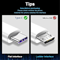 Miniatyrbilde 3 av 5: Car Carplay-kabel USB A til USB C for Carplay USB C-ledning Billaderkabel Ledningserstatning 3FT