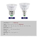 Miniatyrbilde 4 av 5: LED Vekstlys Pære for Innendørsplanter Rødt & Blått Spektrum LED Plantelys Pærer E14 Vekstlampe for Frøplanter Hydroponisk Sukkulent Blomster Grønnsaker E14 * 48 LEDs