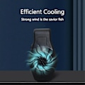 Miniatyrbillede 5 af 5: Akvariekøler, fisketank køleventilatorsystem lavt støjniveau køleventilator akvarium mini akvariekøler Black