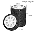 Pikkukuva 4 / 5: 4kpl 68mm 1/10 RC Kilpa-auton Renkaat Maantieajoon Touring Drift-auton Renkaat Vanteet -TT01 TT02 XV01 XV02 TA06 W180