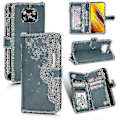 Miniatyrbild 1 av 4: För Xiaomi Poco X3 Nfc / Poco X3 Pro Litchi Textur Dragkedja Läder Telefonfodral Green