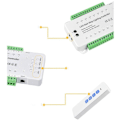 Miniatyrbillede 1 af 5: 28 Trin Trappe Belysningscontroller med PIR Bevægelsessensor 28 Kanaler Trappe Strip Lysdæmper DC12V 24V til Hjemmetrappe