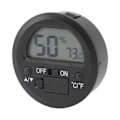 Miniatyrbillede 5 af 5: Temperatur Fugtighedsmåler Bærbar Rund Indbygget Elektronisk Digital Display Temperatur Fugtighedsmåler