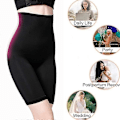 Miniatyrbild 5 av 5: Hög midja Trainer Shapewear Kvinnor Magekontroll Trosor Rumplyft Modellering Rem Shorts Smala Lår Body Shaper Underkläder Grå 4XL