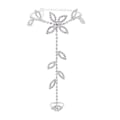 Miniatyrbillede 1 af 5: Justerbar Forlænget Kæde Dame Ankelkæde Skinnende Rhinestone Blade Fodkæde med Tåring Fodsmykker