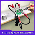 Miniatyrbild 3 av 5: Justerbar Bordsklämma Bas Hjälpande Händer Lödhjälp Tredje Hand Verktyg 4 Flexibla Svanhalsarmar för Elektronikreparation A