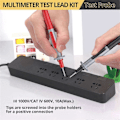 Miniatyrbild 2 av 5: Multimeter Testkablar Kit Elektrisk Multimeter Testkabel med Alligatorklämmor Testprob Fjäder Banankontakt
