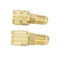 Miniatyrbillede 4 af 5: Kølemiddeladapter R22 M1/4SAE X F5/16SAE R410 M5/16SAE X F1/4SAE Kobber Drejeadapter