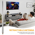 Miniatyrbillede 4 af 5: 5,6M Pisk Antenne Stang til HF Radio Positiv V Antenne GP Antenne Teleskopantenne DIY M10 Kortbølgeantenne