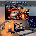 Miniatyrbilde 2 av 5: Rgb 4 Taster Egendefinert Tastatur Makro Knapp Gaming Programmerbart Mekanisk Hot Swap Tastatur For Photoshop Tegning-hvit